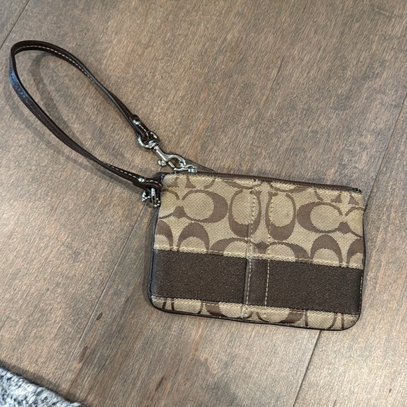 Brown Coach Wristlet - Picture 2 of 3